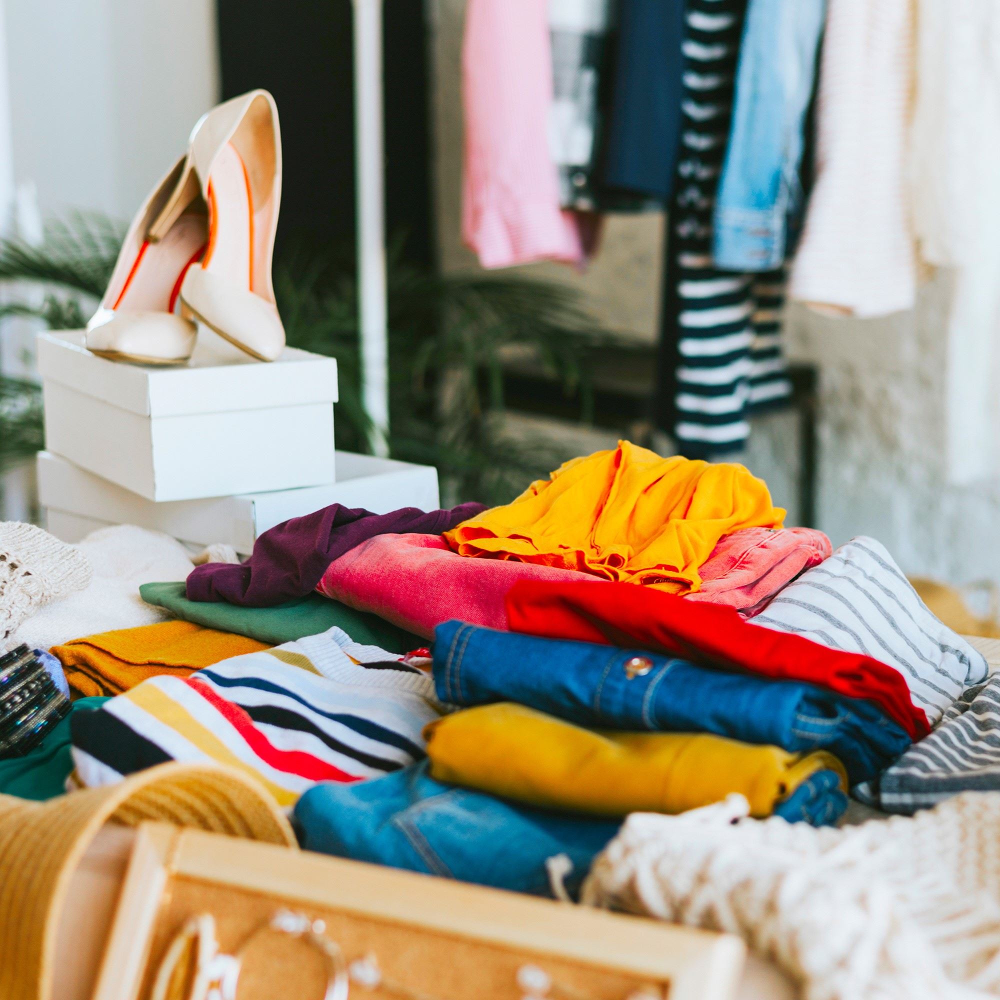 various items for a garage sale