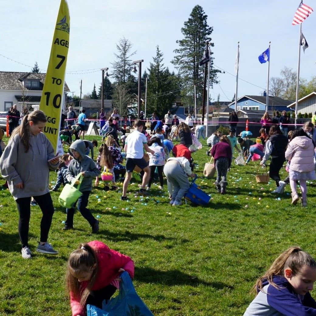 Easter egg hunt at North Cove Park
