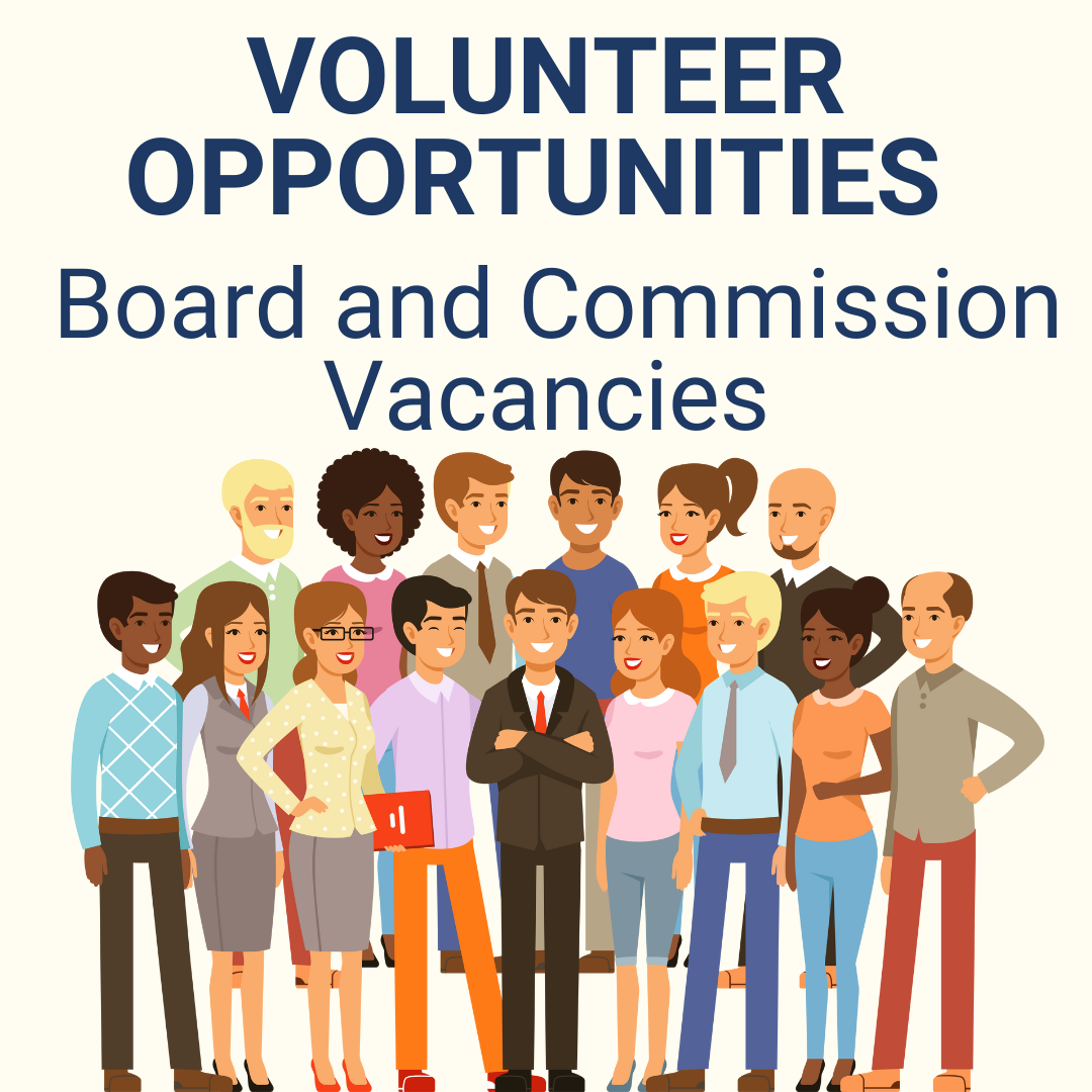Volunteer opportunites Boards and commissions