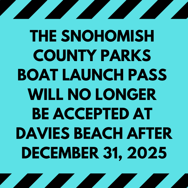 Snohomish County Parks boat launch pass no longer accepted at Davies Beach after December 31, 2025