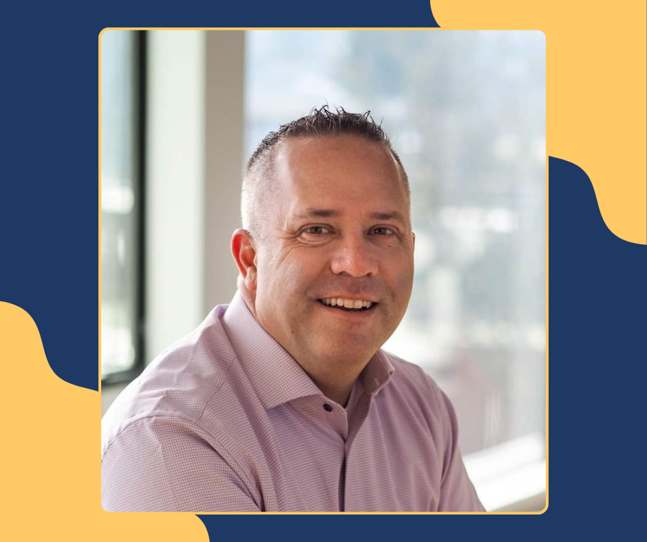 Mayor Gailey yellow and blue background