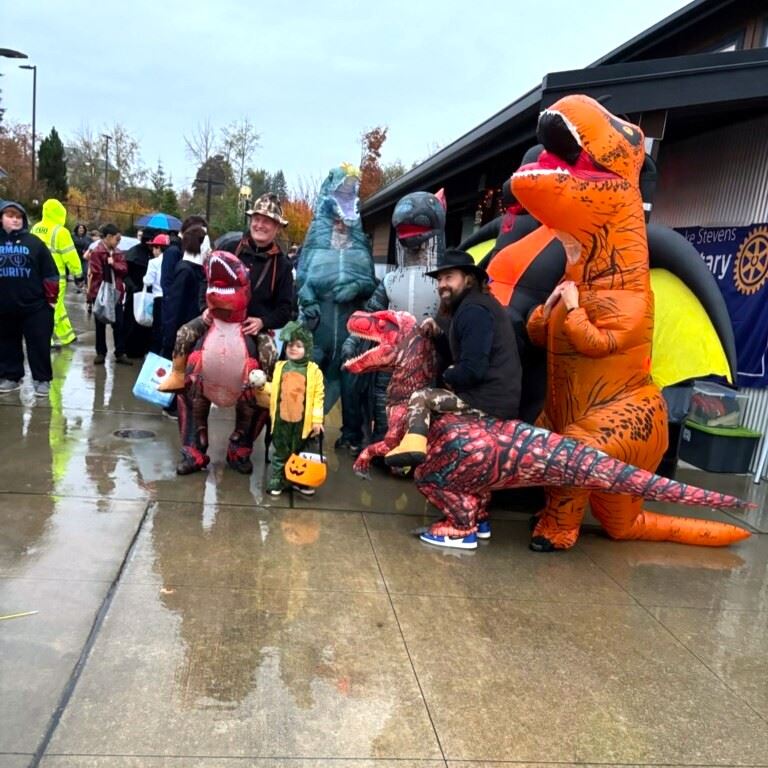 HarvestFest 2025 inflatable characters square