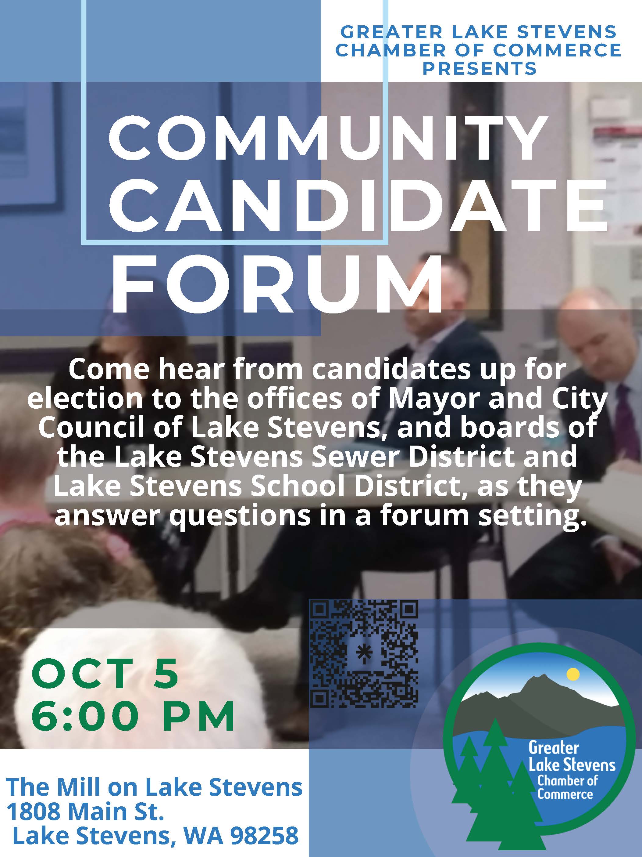 10.05.23 Community Candidate Forum Flyer