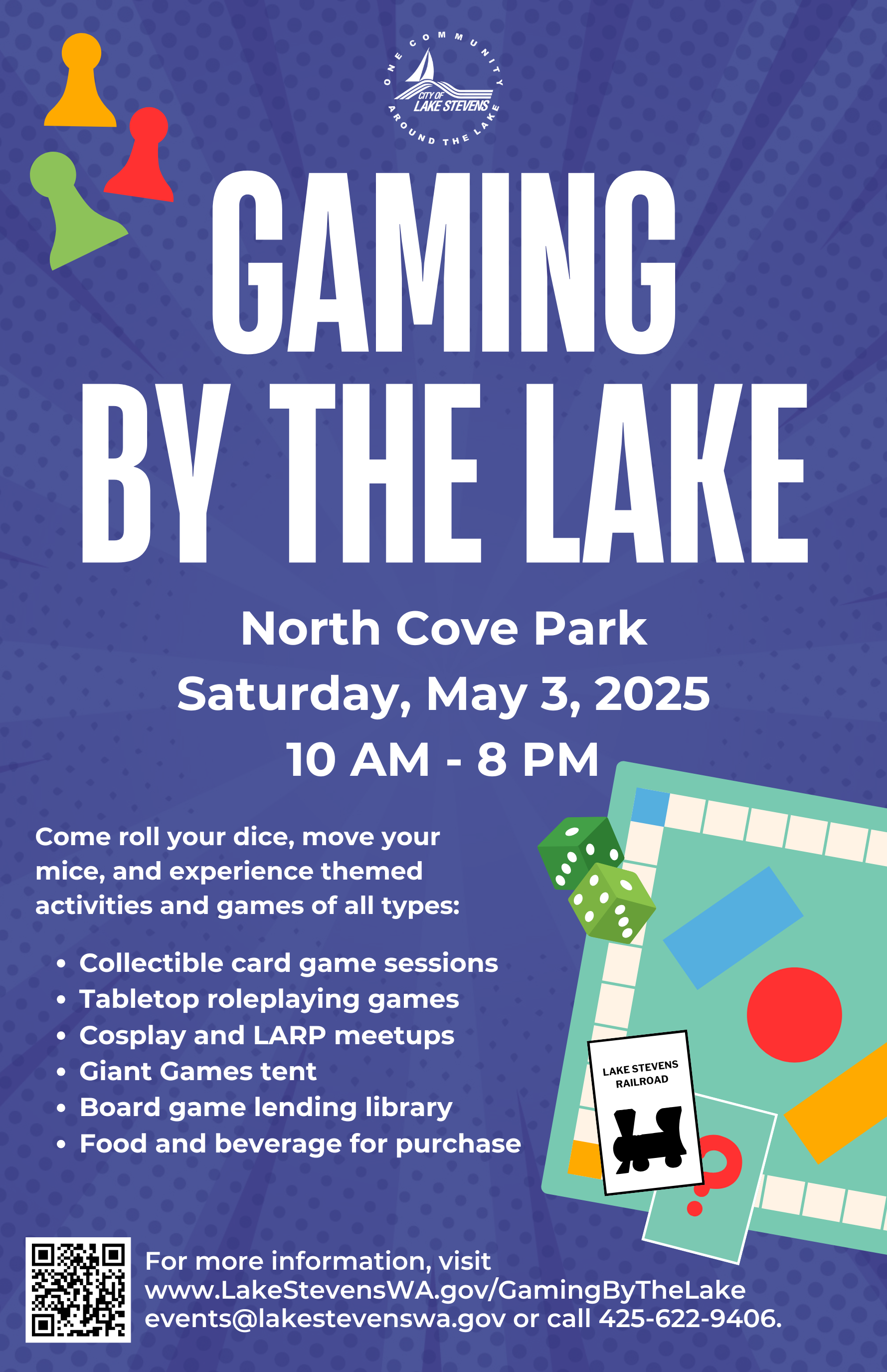Information on Gaming By The Lake on May 3