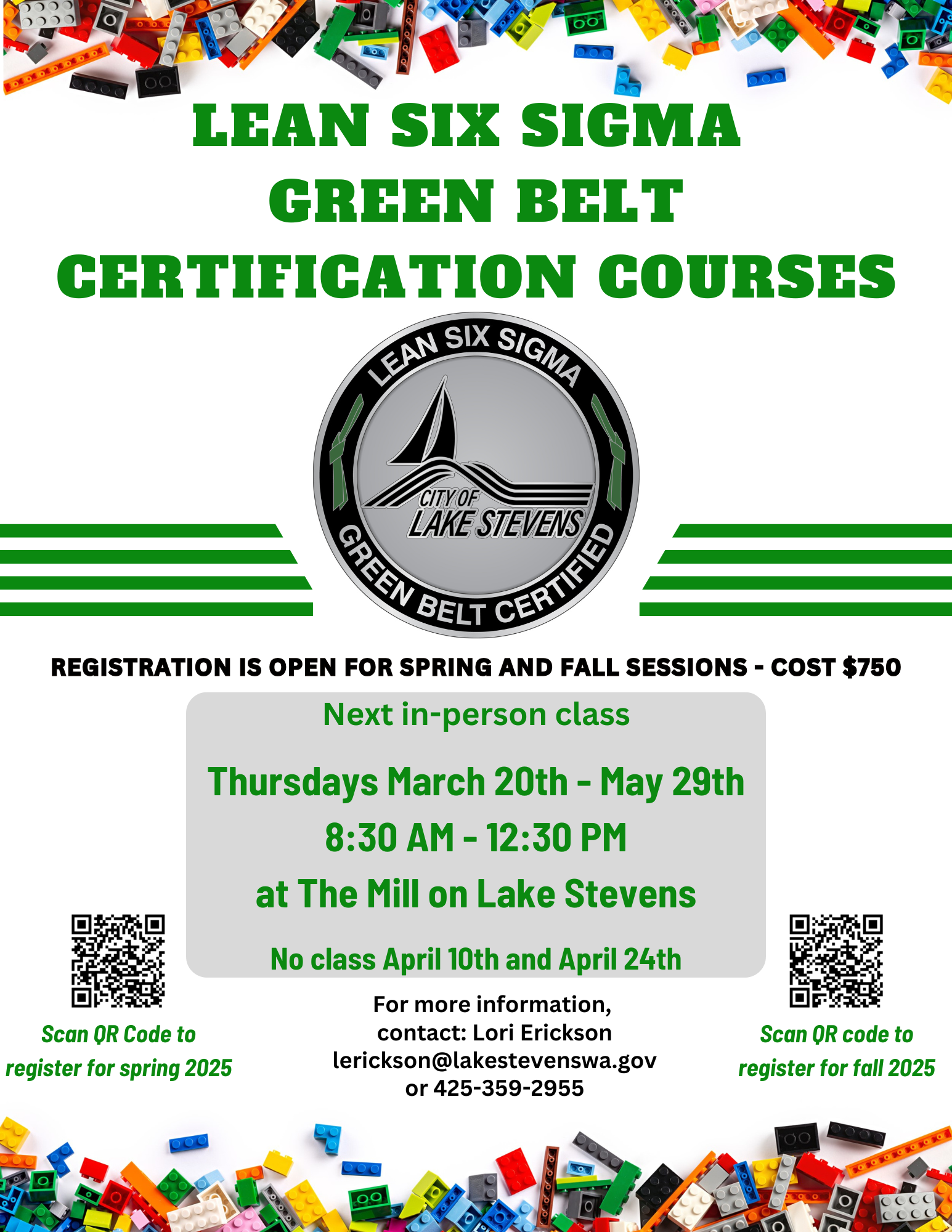 Lean Six Sigma Green Belt Flyer