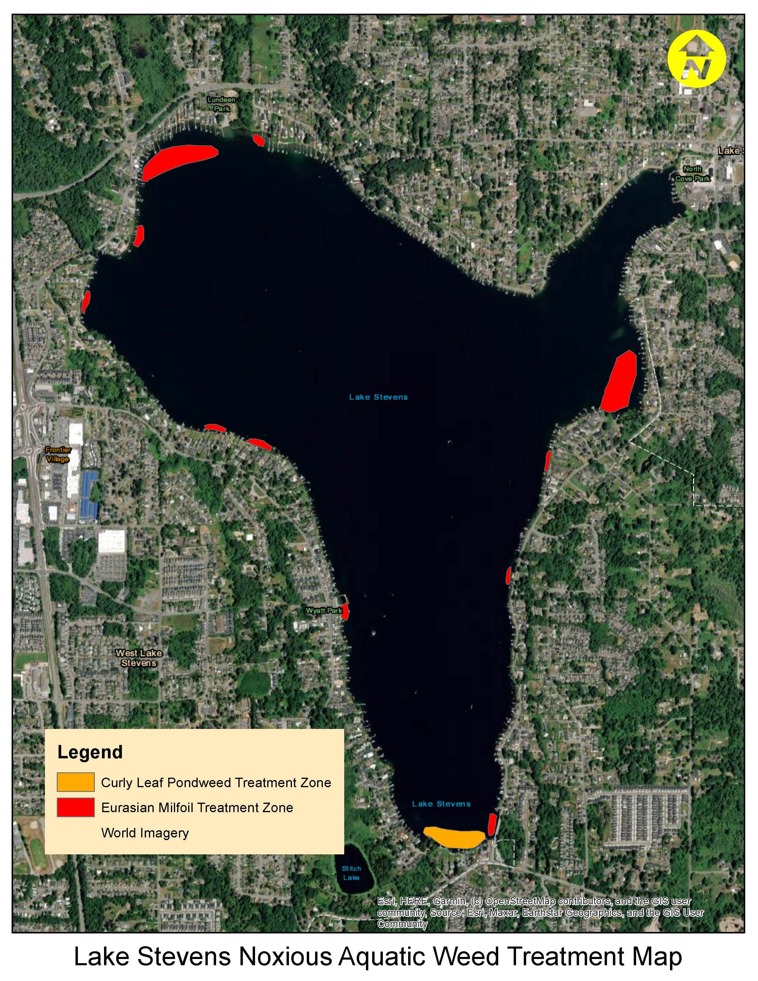 Aquatechnex 2025 survey report Noxious Weed treatment map