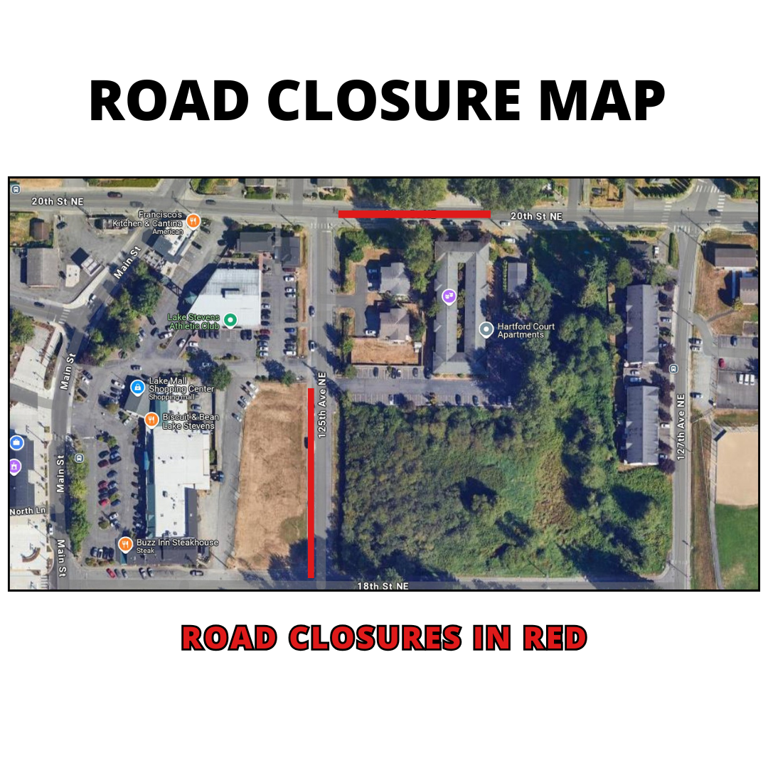 Map of 20th and 125th closures
