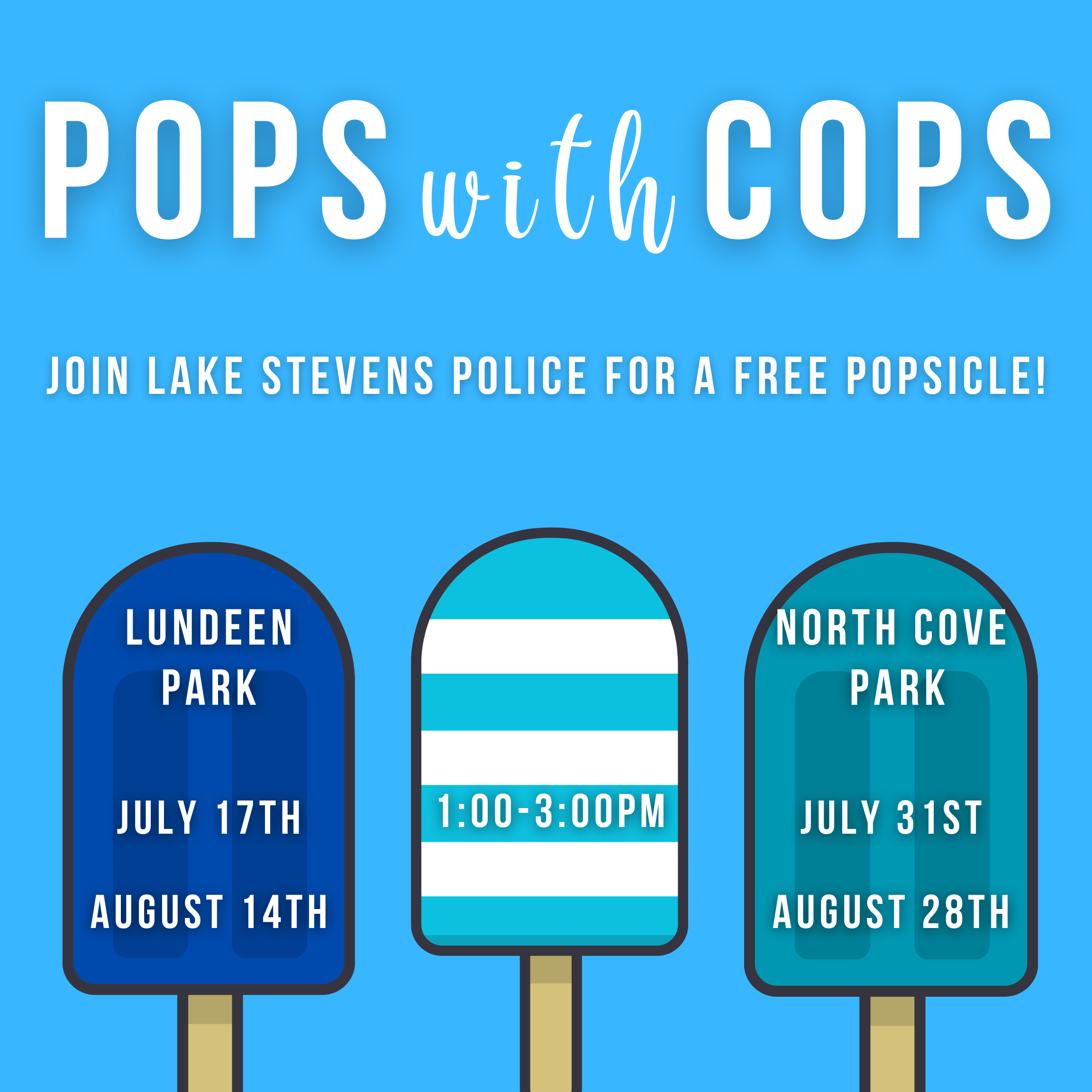 Pops with Cops flyer