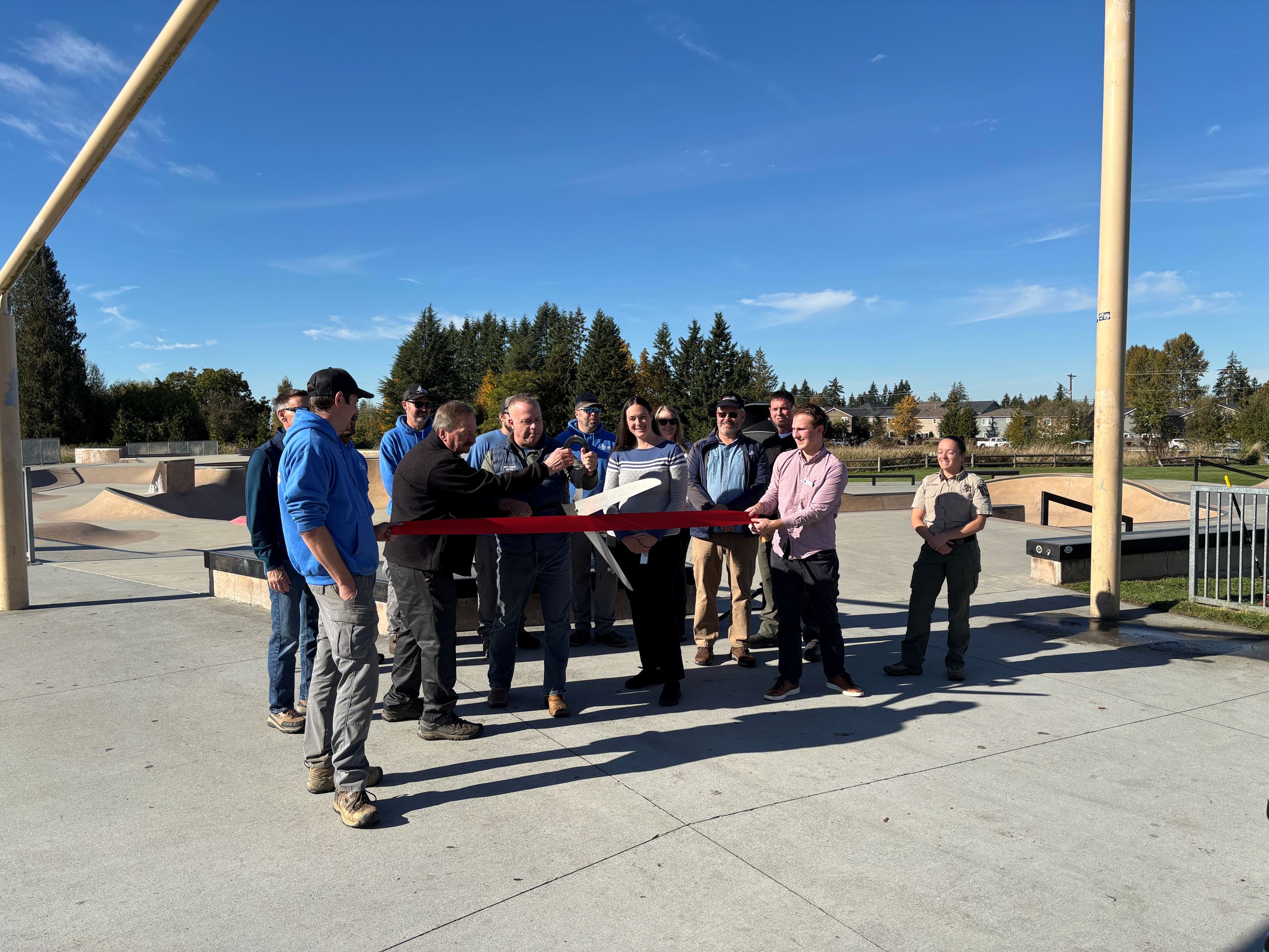 Cavalero Hill Park ownership transfer ribbon cutting on October 22, 2025