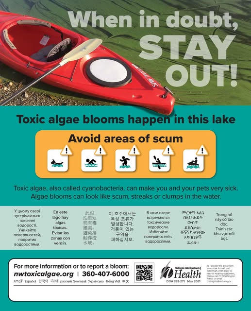 Algae Warning Sign
